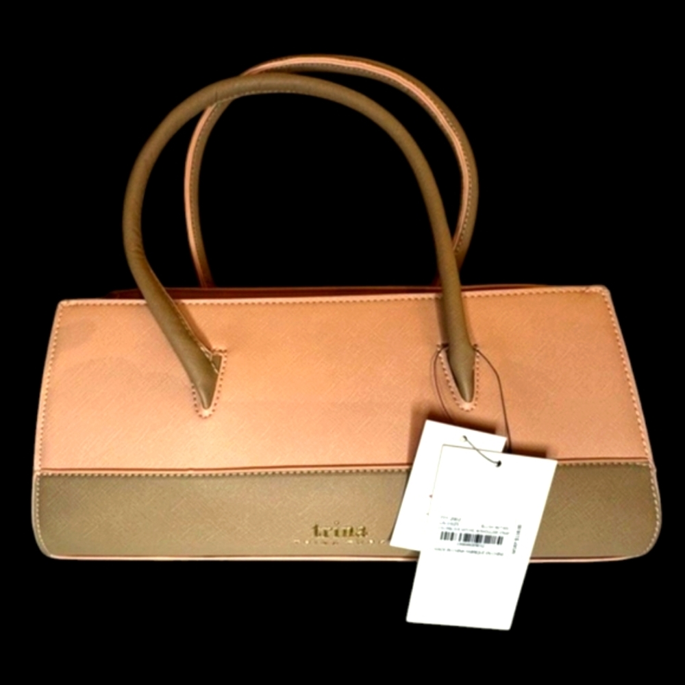 NWT Trina Turk Pink and Tan Women's Bag - Picture 2 of 5